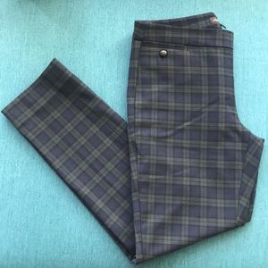 Banana Republic Slim Fit Plaid Trousers